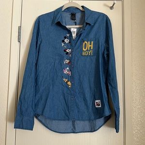 Disney Runaway Railway button down